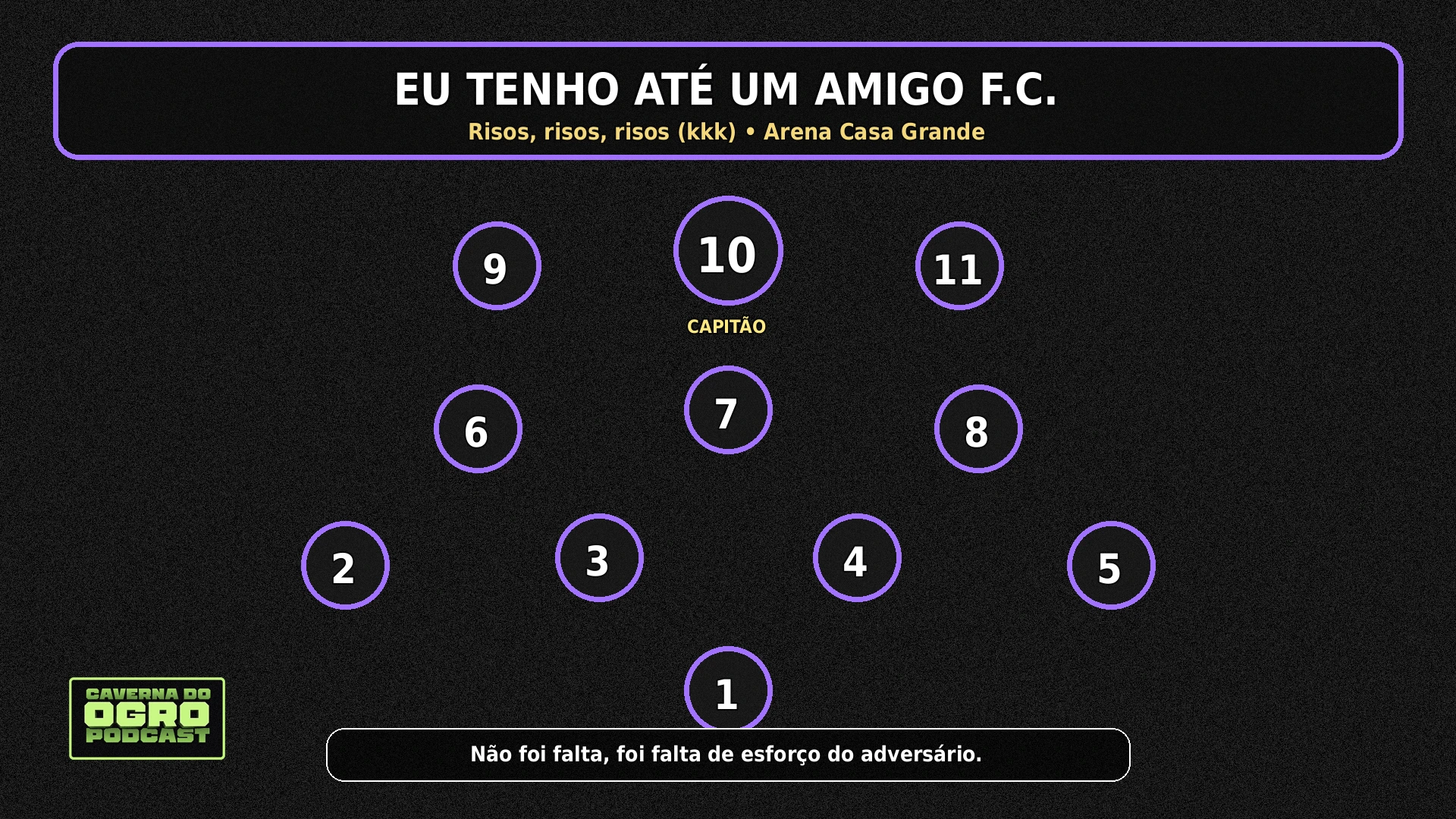 Arte 1920x1080 do Eu Tenho Até Um Amigo F.C.